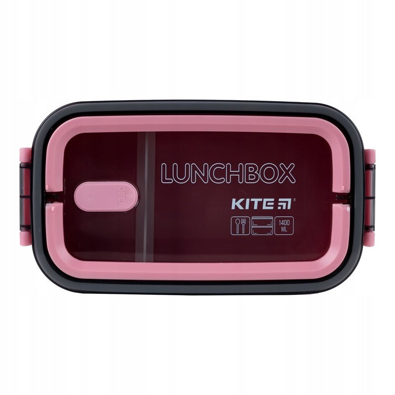 Lunchbox zamknięty widok z góry Kite K23-183-3, szczelny pojemnik na śniadanie