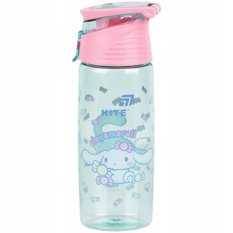 Butelka na wodę dla dziewczynek Kite Cinnamoroll – przezroczysty bidon szkolny.