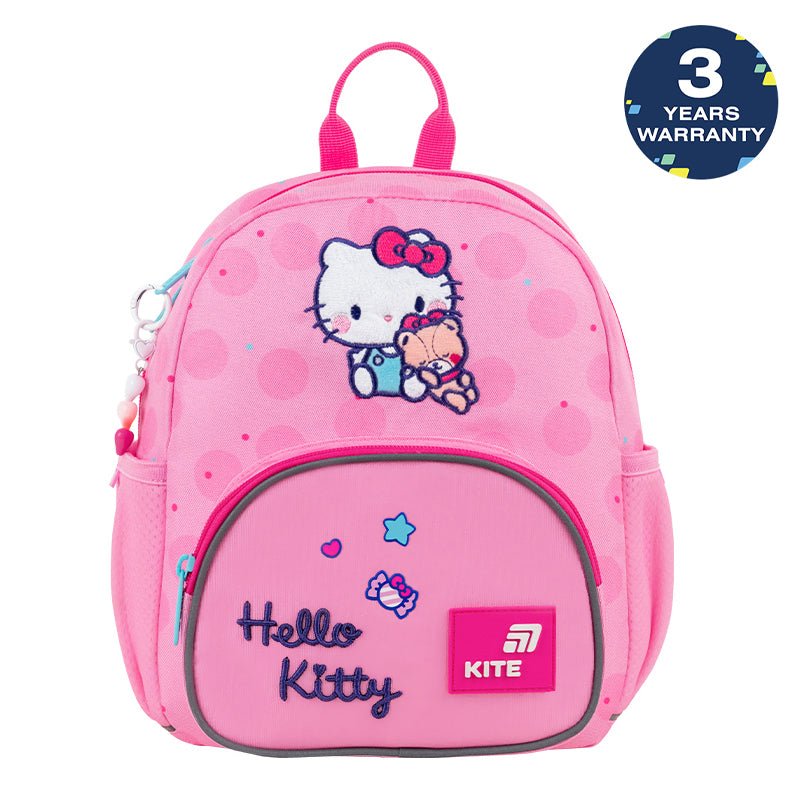 Batoh předškolní Kite Hello Kitty pro dívku růžový s přívěskem