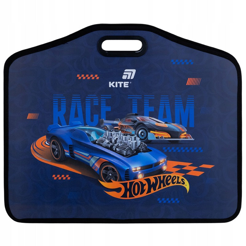 Teczka plastikowa A3+ Kite Hot Wheels z rączką.
