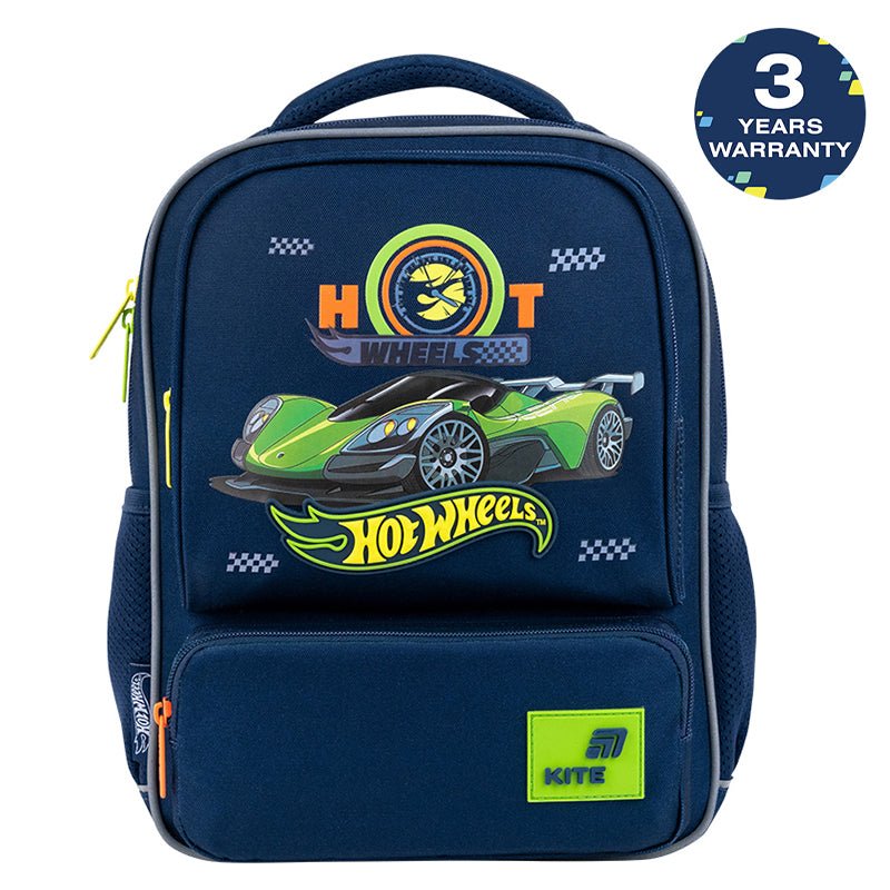Batoh předškolní Kite Hot Wheels pro chlapce 4–7 let lehký a prostorný