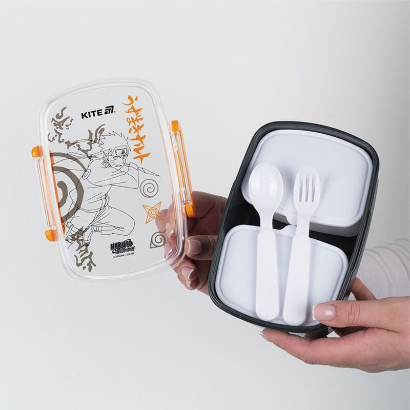 Lunchbox Śniadaniówka ze Sztućcami 750ml Naruto Kite