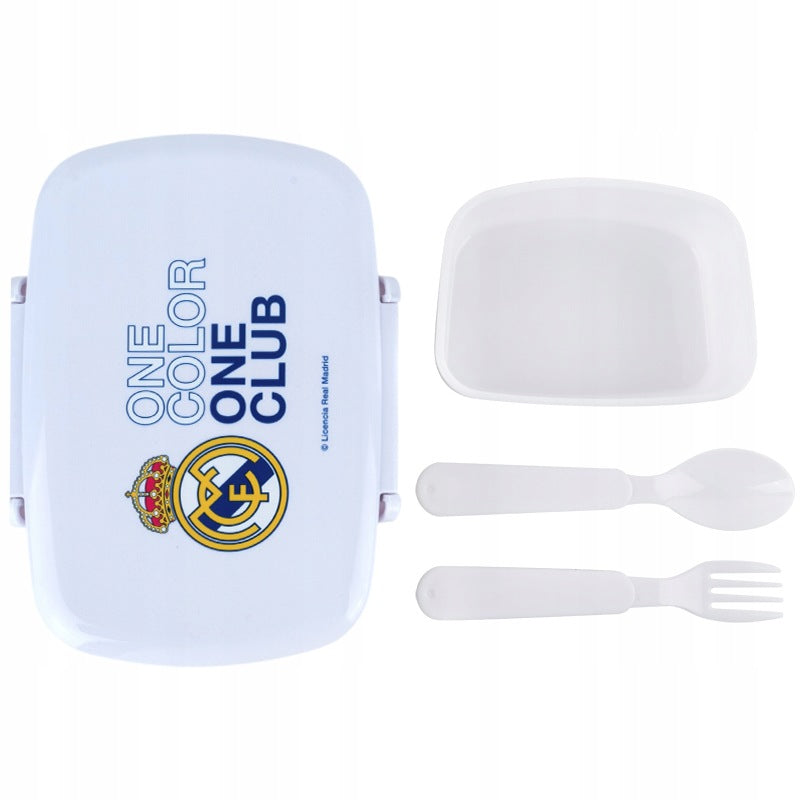 Lunchbox ze sztućcami Kite Real Madrid dla chłopców 750 ml