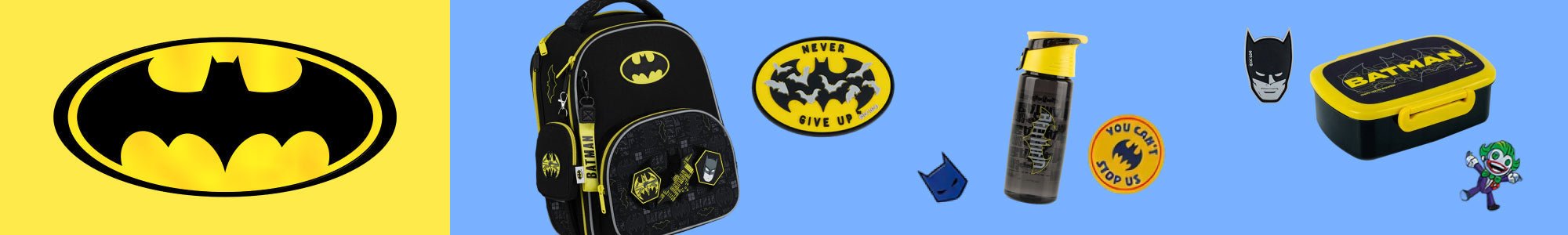 Kolekcja Batman Kite: plecaki, piórniki i akcesoria. Dynamiczny design i styl dla dzieci ceniących komiksowych bohaterów.