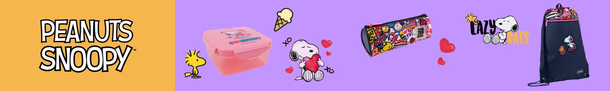 Kolekcja Snoopy Kite: plecaki i akcesoria. Klasyczny design, styl i komfort dla dzieci i młodzieży.