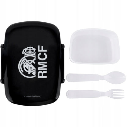 Lunchbox Real Madrid Kitę dla chłopców ze sztućcami BPA free