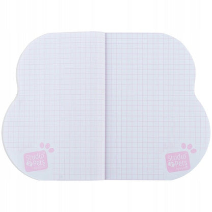 Notes pamiętnik 60 arkuszy kratka niebieski Studio Pets