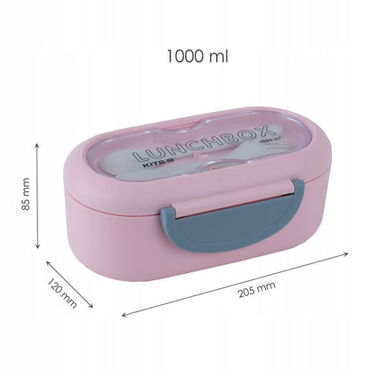 śniadaniówka ze sztuccami 1000 ml 