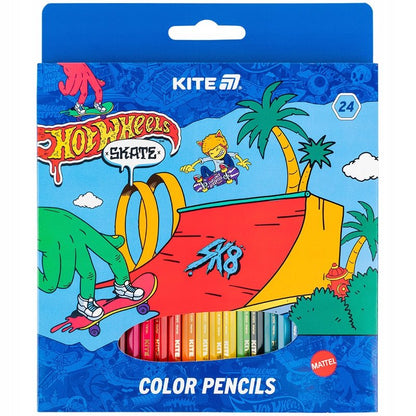 Kredki Kite Hot Wheels HW250552 – opakowanie z przodu