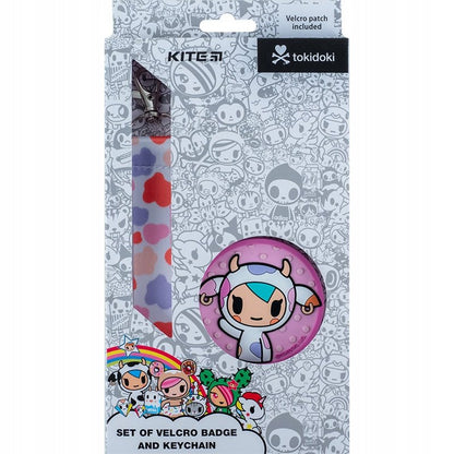 Zestaw naszywka na rzep brelok do kluczy Tokidoki