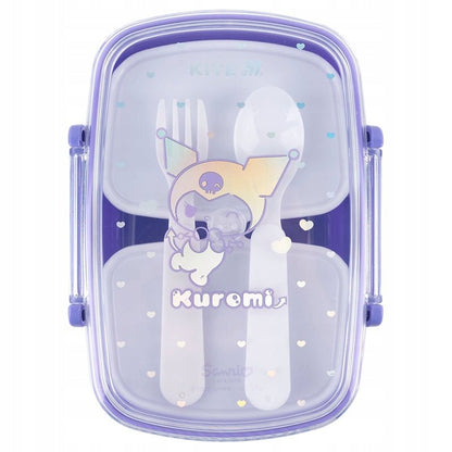 Lunchbox Śniadaniówka ze Sztućcami 750ml fioletowa Kuromi Kite
