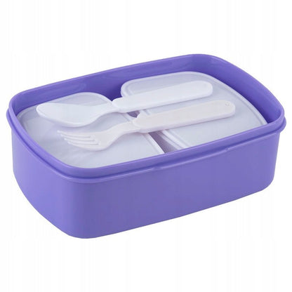 Lunchbox Śniadaniówka ze Sztućcami 750ml fioletowa Kuromi Kite