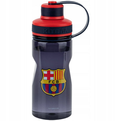 Bidon FC Barcelona Kite – przód z herbem i oficjalnym nadrukiem klubu

