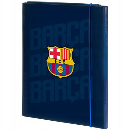 Teczka z gumką A4 do prac plastycznych FC Barcelona Kite