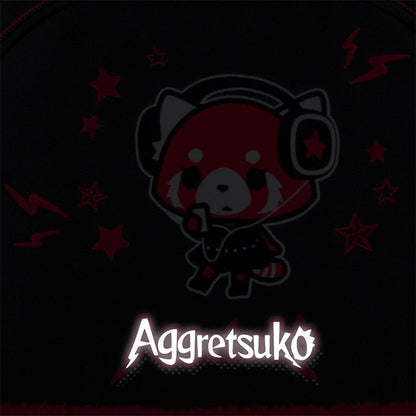 Modny plecak Kite w licencji Aggretsuko z flokowanym drukiem 