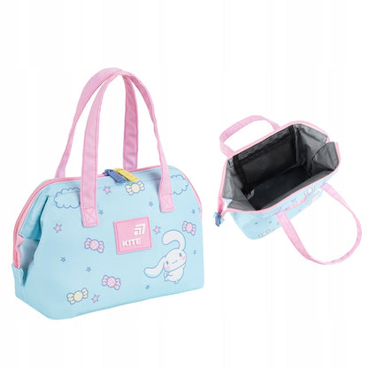 Niebieska torba termiczna Kite Cinnamoroll CR26-2709 – widok z każdej strony.