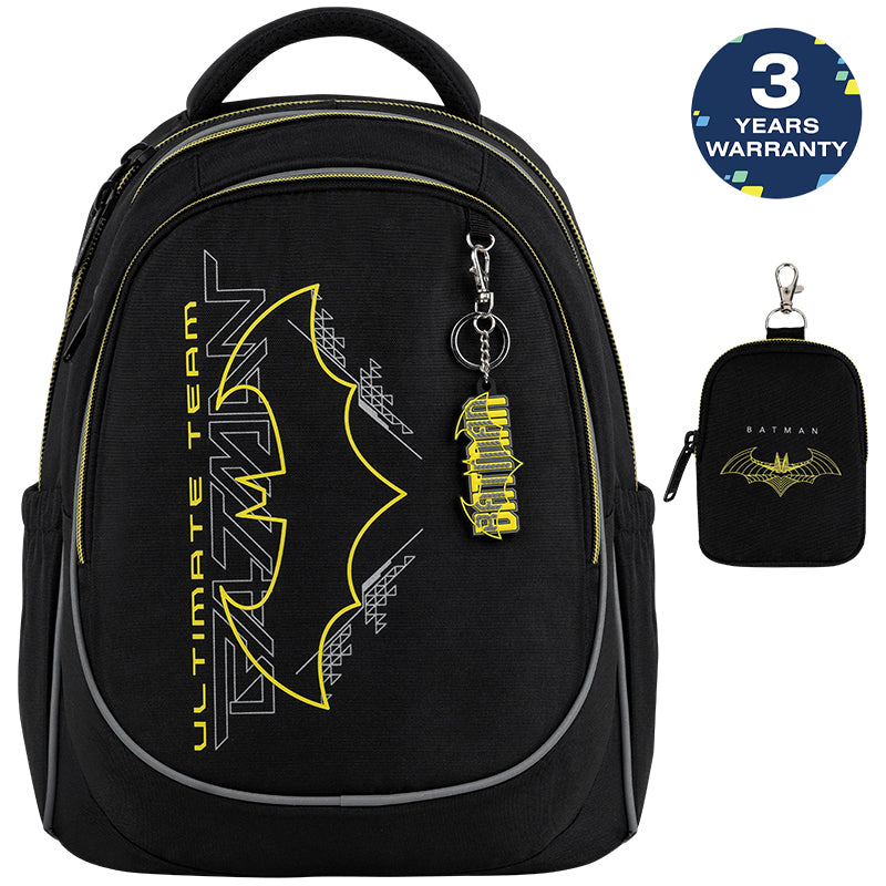 Batoh školní Kite Batman ortopedický lehký pro chlapce do školy černý