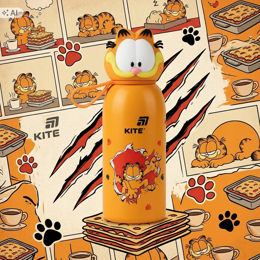 Licencjonowany termos dziecięcy Kite z serii Garfield na prezent.