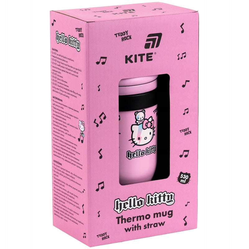 Modny kubek Hello Kitty w estetycznym pudełku Kite, gotowy na prezent dla fanki serii.