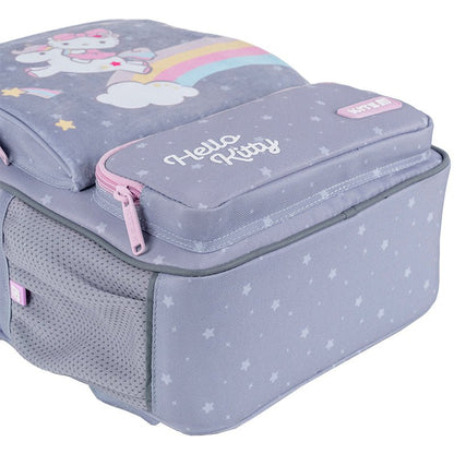 Plecak Kite Kids HK25-559XS z uroczym designem Hello Kitty i niezawodną fasonerią na białym tle