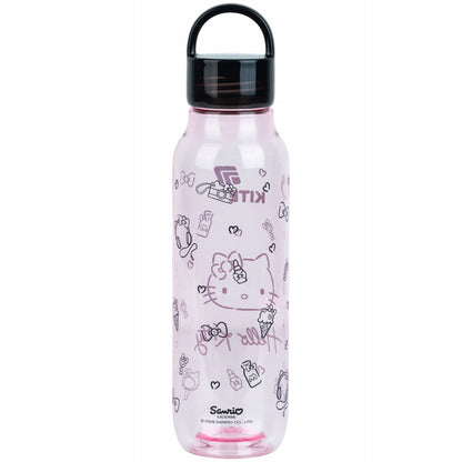 Widok z tyłu tritanowej butelki na wodę Kite Hello Kitty 670 ml