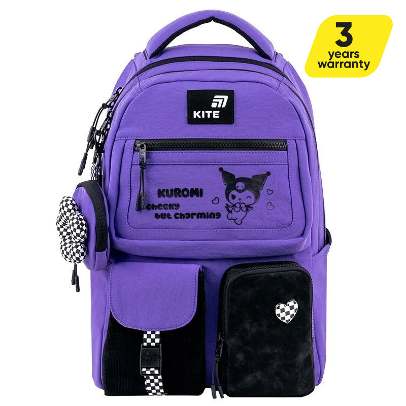 Batoh pro mládež školní Kite Kuromi fialový pro dívky 9–12 let