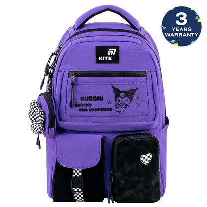 Batoh pro mládež školní Kite Kuromi fialový pro dívky 9–12 let