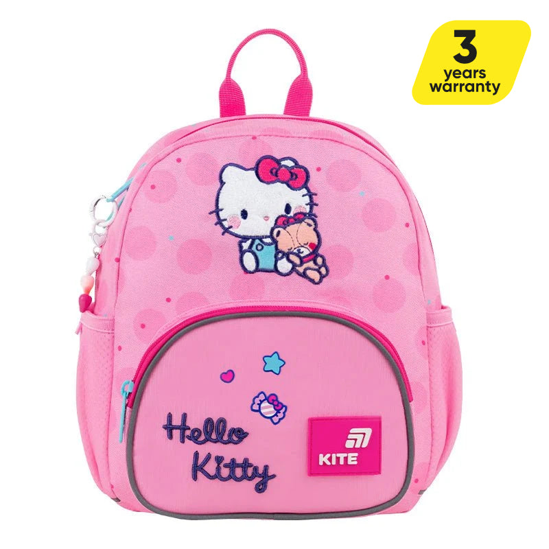 Batoh předškolní Kite Hello Kitty pro dívku růžový s přívěskem
