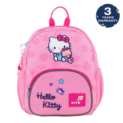 Batoh předškolní Kite Hello Kitty pro dívku růžový s přívěskem