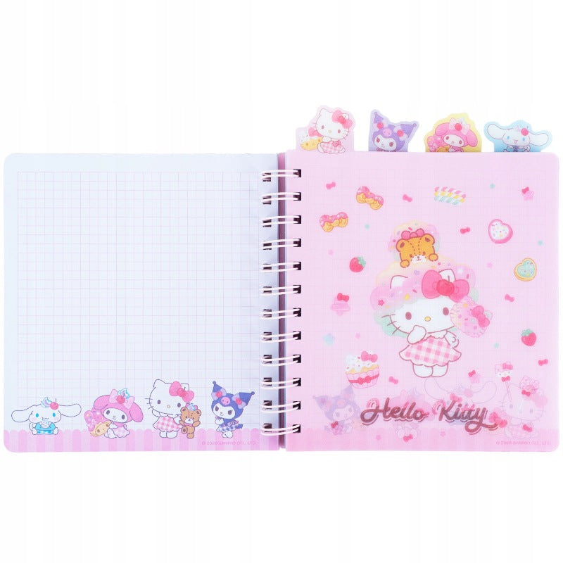 Kolorowe przekładki w notesie Kite Hello Kitty HK26-278.