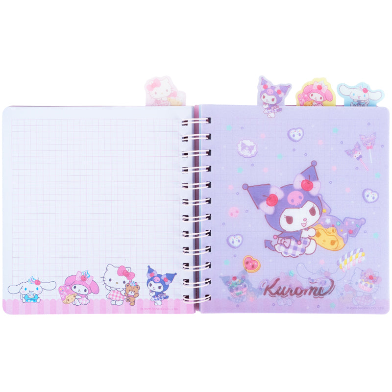 Wnętrze kołonotatnika Kite Hello Kitty HK26-278 w kratkę.