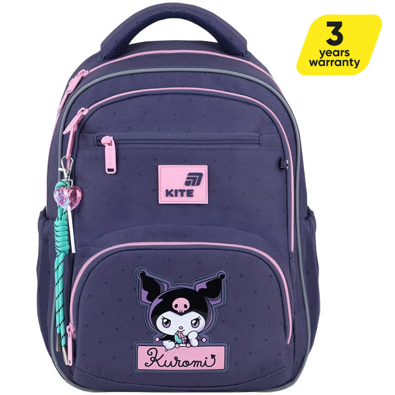 Batoh školní ortopedický fialový Kuromi pro dívky 6-10 let