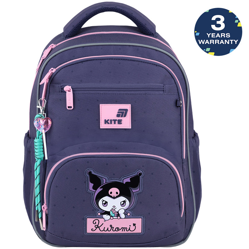Batoh školní ortopedický fialový Kuromi pro dívky 6-10 let