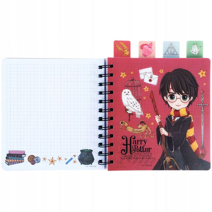 Kołonotatnik z przekładkami kwadrat Harry Potter Kite
