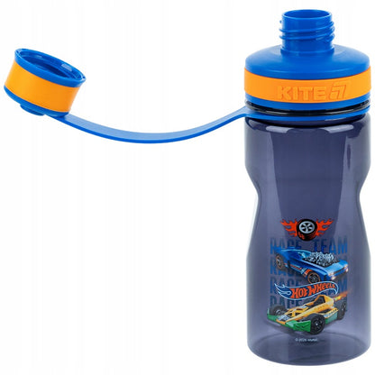 Przezroczysty korpus bidonu Kite Hot Wheels ukazujący poziom wody od tyłu