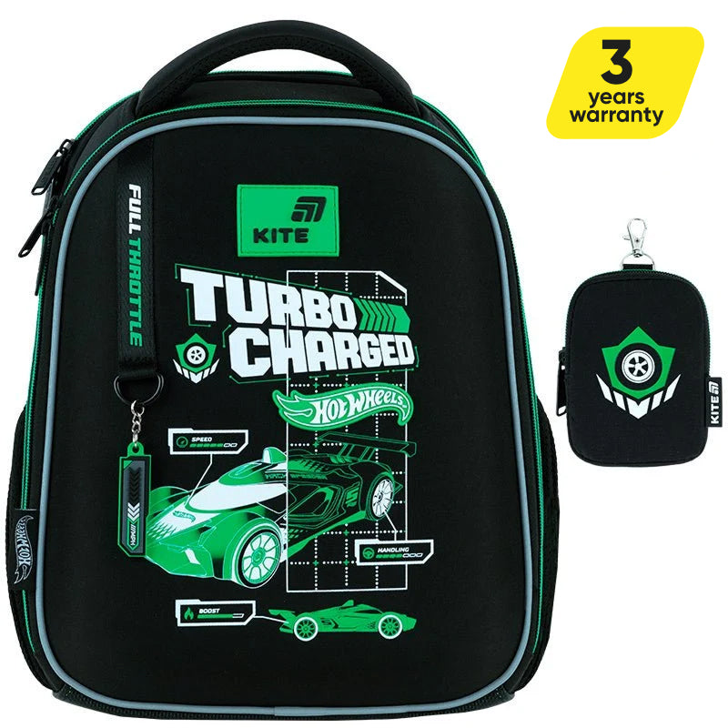 Školní aktovka ortopedická pro chlapce 6-8 let Hot Wheels