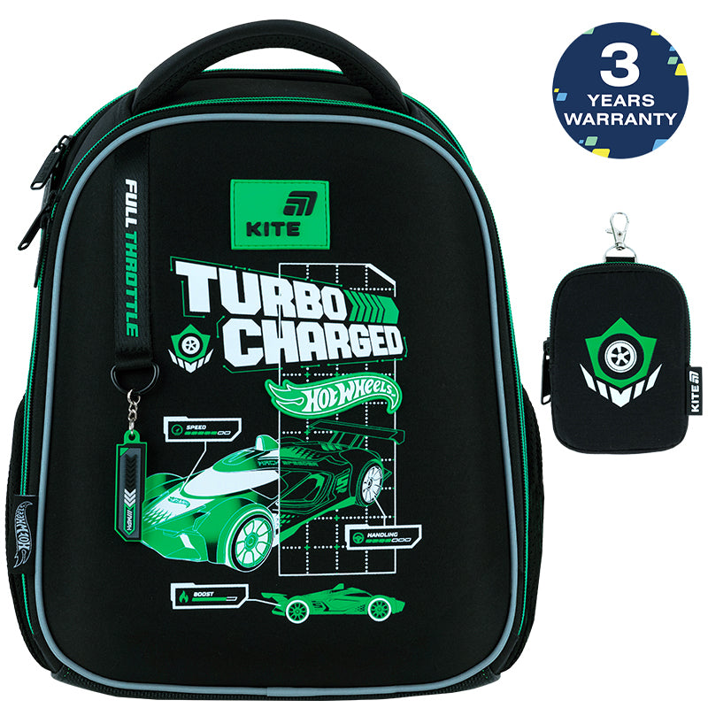 Školní aktovka ortopedická pro chlapce 6-8 let Hot Wheels