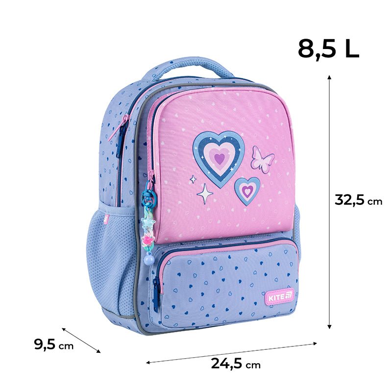 Dziecięcy plecak Kite Kids K25-559XS-1 z inspirującym wzorem, gotowy na zajęcia pozaszkolne