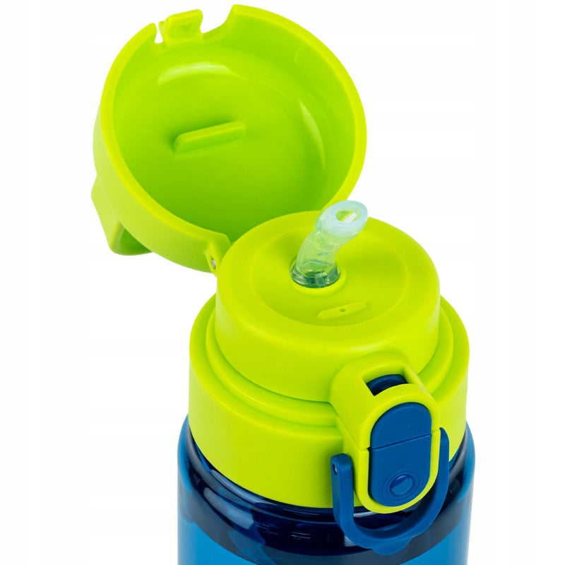 System picia 2w1 z silikonową słomką i ustnikiem w bidonie Kite 600 ml