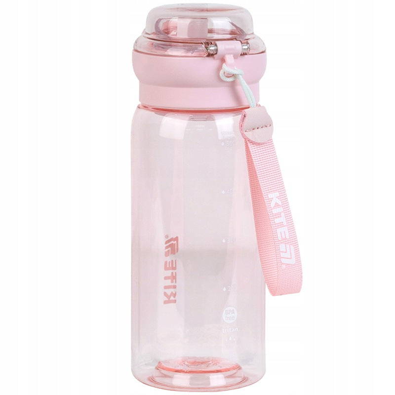 Przezroczysty lekki różowy Tritan BPA Free odporny na uderzenia w bidonie Kite