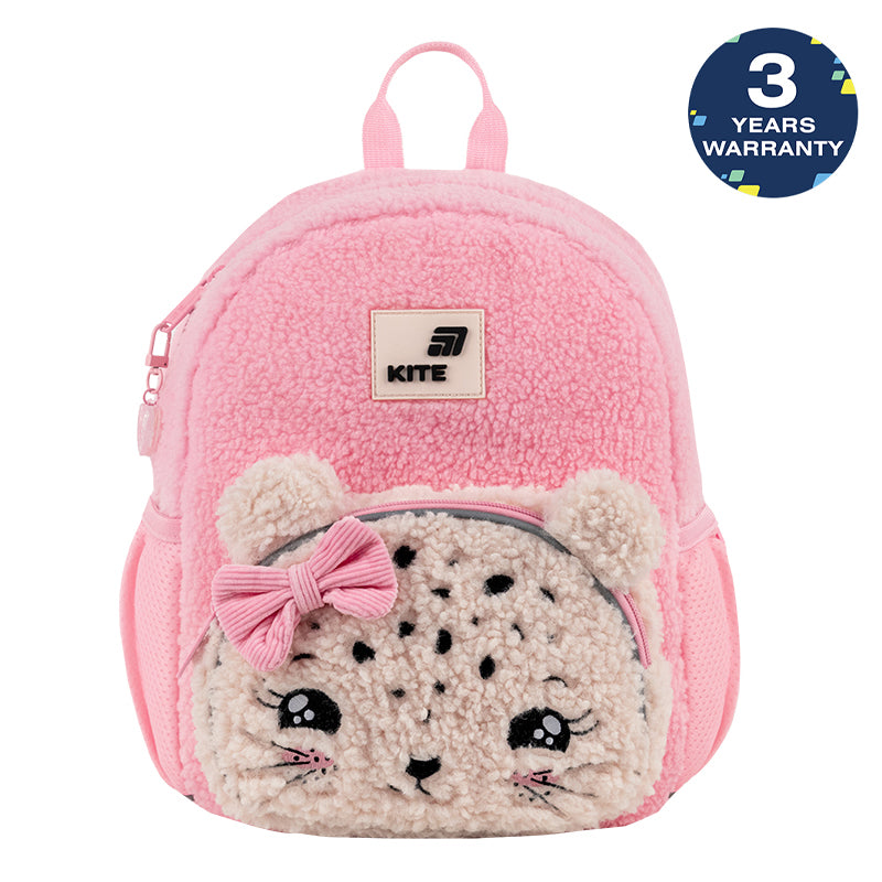 Batoh předškolní Kite Kids Pretty Kitty plyšový růžový pro dívku s oušky