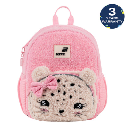 Batoh předškolní Kite Kids Pretty Kitty plyšový růžový pro dívku s oušky