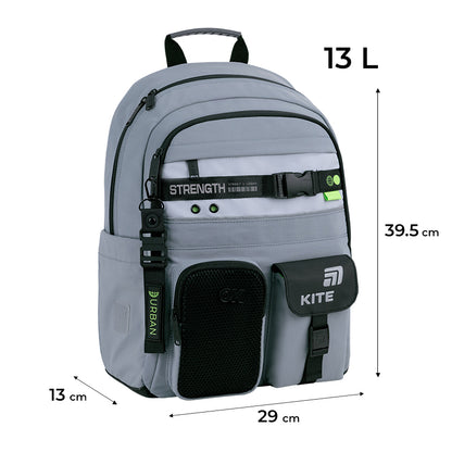 Wymiary plecaka szkolnego Kite Urban – pojemność 13 l, szerokość i wysokość