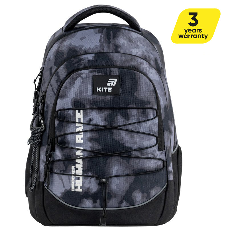 Batoh školní Kite Discover šedý AGS pro chlapce 9-12 let s úchytem na skateboard