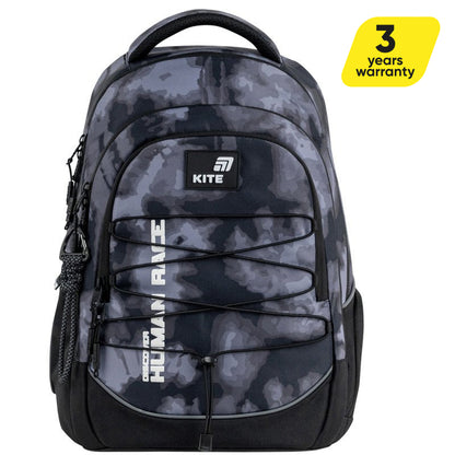 Batoh školní Kite Discover šedý AGS pro chlapce 9-12 let s úchytem na skateboard