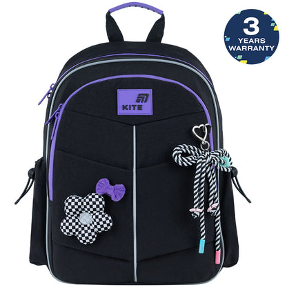 Batoh školní ortopedický Kite pro dívky 6-8 let s 3D prvky