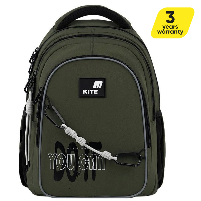 Batoh školní Kite Trust Yourself ortopedický zelený pro chlapce 9-12 let