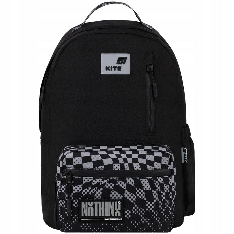Plecak szkolny młodzieżowy Kite Education Teens Nothing Impossible – front plecaka