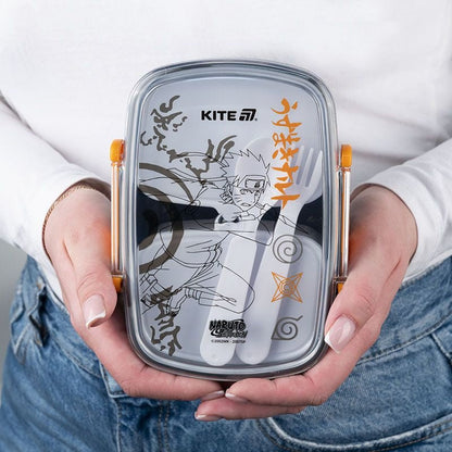 Lunchbox Śniadaniówka ze Sztućcami 750ml Naruto Kite