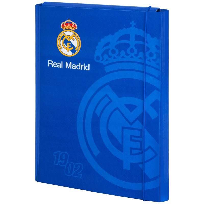 Prostorná, silná složka s gumičkou pro chlapce, formát A4, Real Madrid Kite